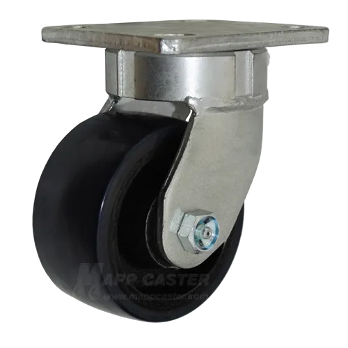 4" x 2" Polyurethane on Iron Wheel Kingpinless Swivel caster - 800 Lbs Capacity