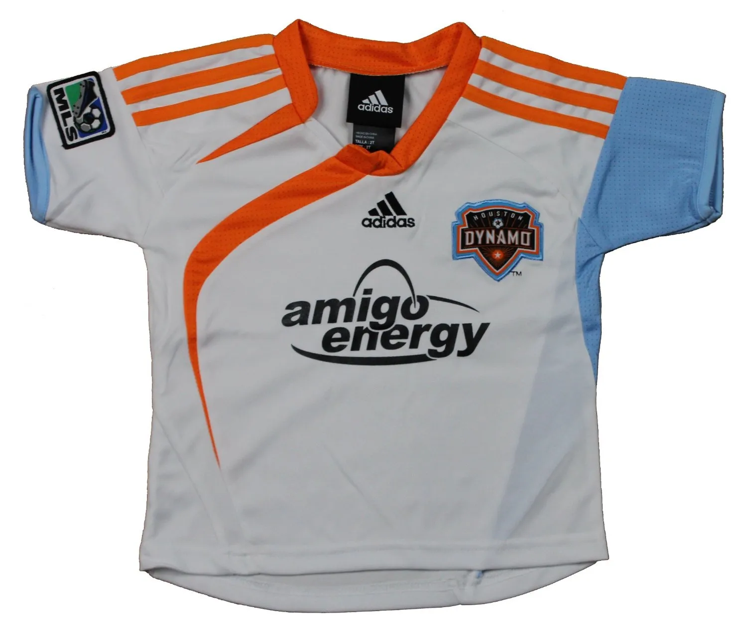 Adidas MLS Soccer Infants Houston Dynamo Away Jersey Top - White