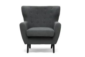 Baxton Studio Lombardi Linen Club Chair