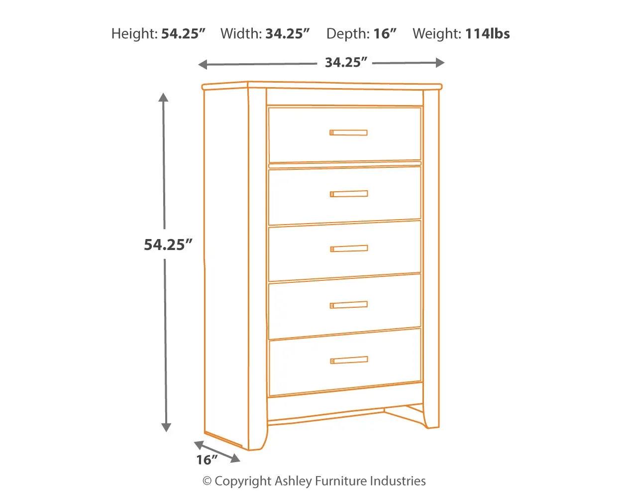 Brinxton Queen/Full Panel Headboard Bed with Mirrored Dresser, Chest and 2 Nightstands