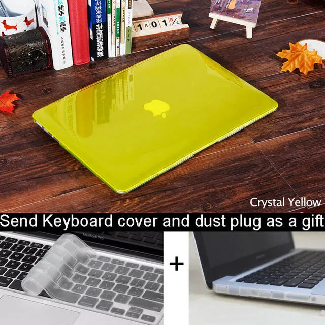 Carry360 New Crystal Matte case For Apple mac book Air Pro Retina 11 12 13 15 Laptop Bag for Macbook Air 13 Case Cover