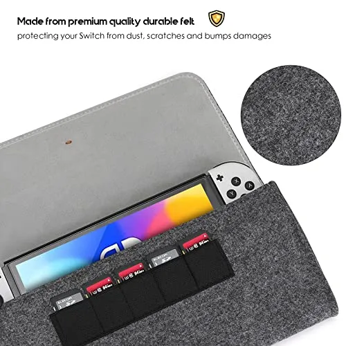 Carrying Felt Bag for Nintendo Switch 2017 /OLED Model 2021 | ProCase