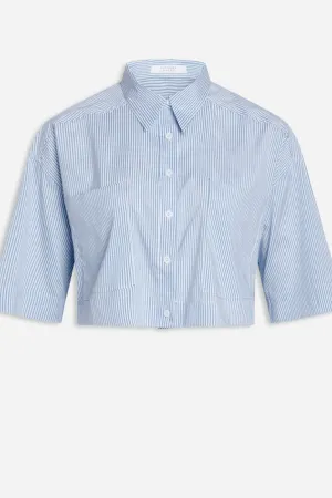 Cropped shirt - Blue