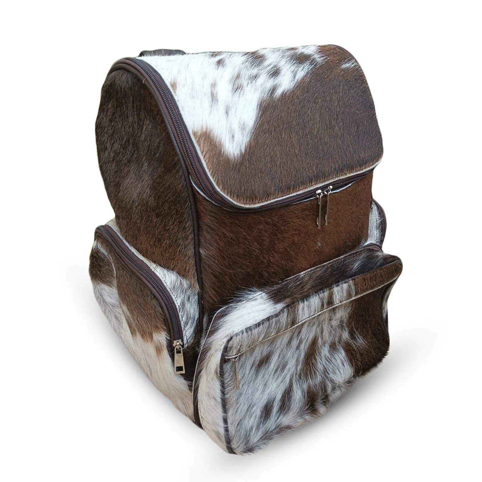 Dark Cowhide Backpack Purse