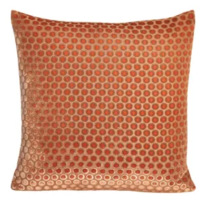 Dots Velvet Mango Pillows by Kevin O’Brien Studio