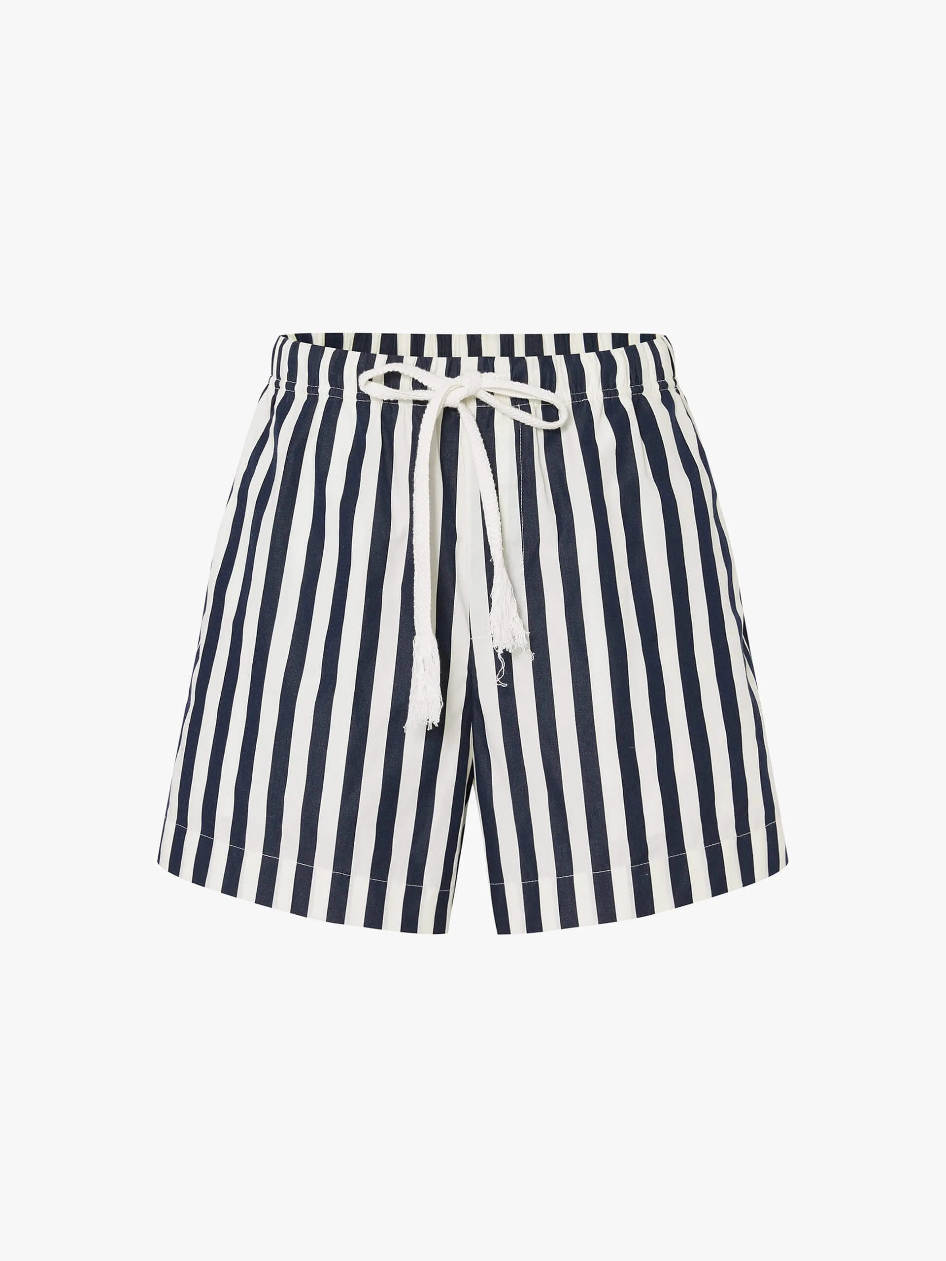 Drawstring Waist Cotton Shorts