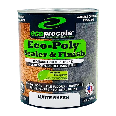 EcoPoly Polyurethane Sealer & Finish, Matte, 1 Gal