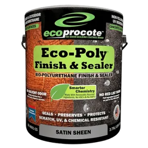 EcoPoly Polyurethane Sealer & Finish, Satin, 1 Gal