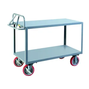 Ergonomic Shelf Truck (2 Shelves w/ Flush Shelves)