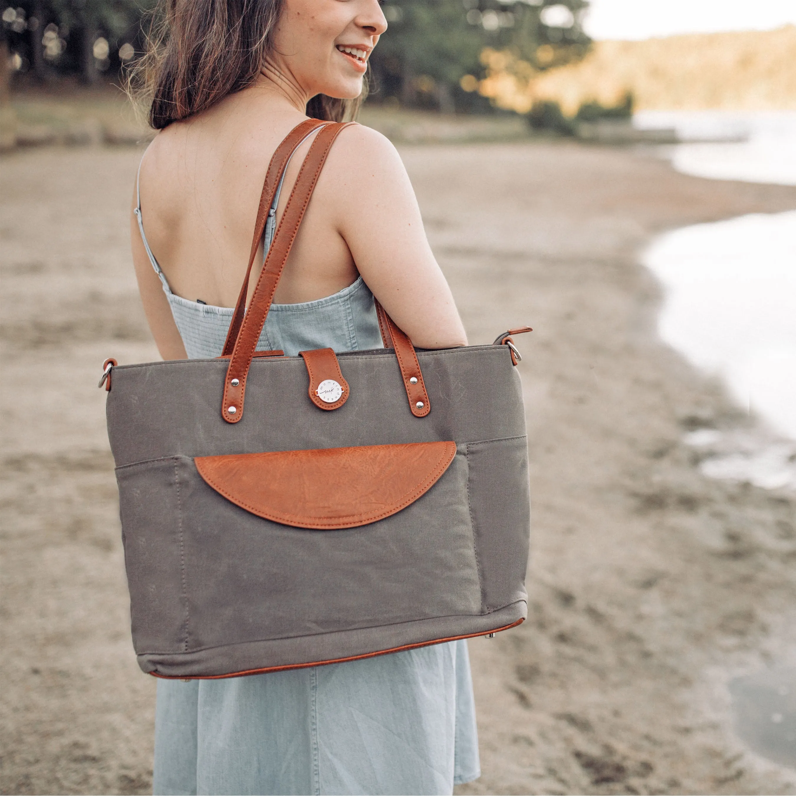 Grey Everyday CarryAll Tote Bag: Sophistication Meets Practicality