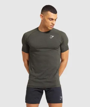 Gymshark Vital Seamless T-Shirt - Dark Green Marl