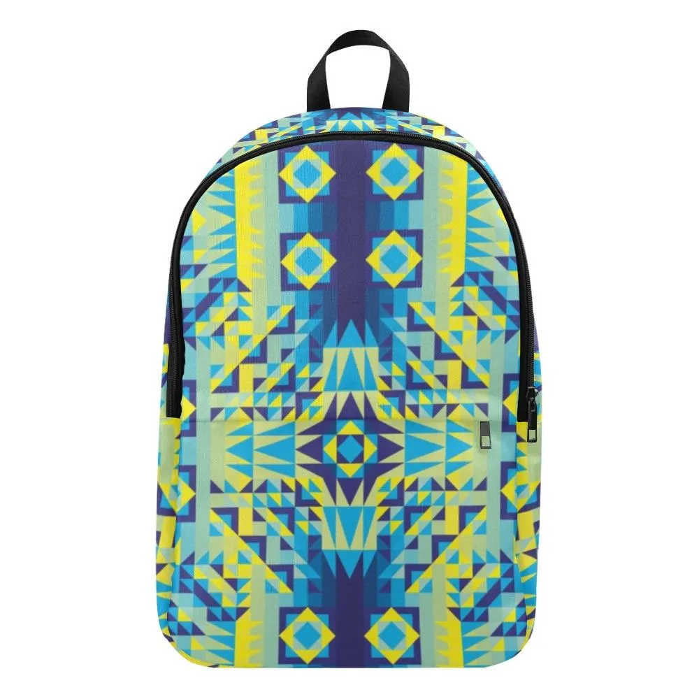 Kaleidoscope Jaune Bleu Backpack for Adult