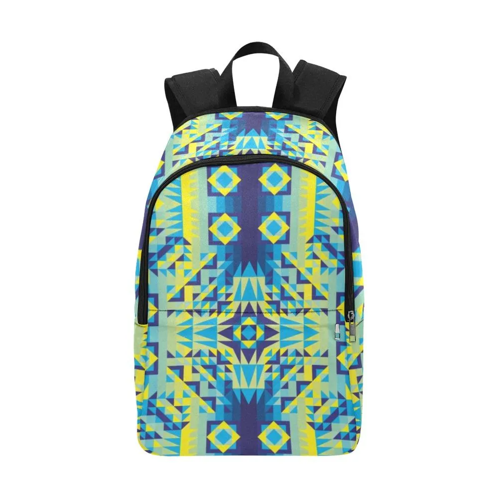 Kaleidoscope Jaune Bleu Backpack for Adult