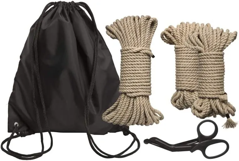 Kink Bind And Tie Initiation 5 Piece Hemp Rope Kit