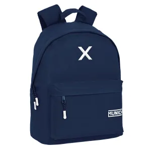 Laptop Backpack Munich  munich basicos  Navy Blue (31 x 41 x 16 cm)