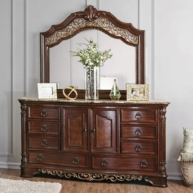 Menodora Brown Cherry Dresser