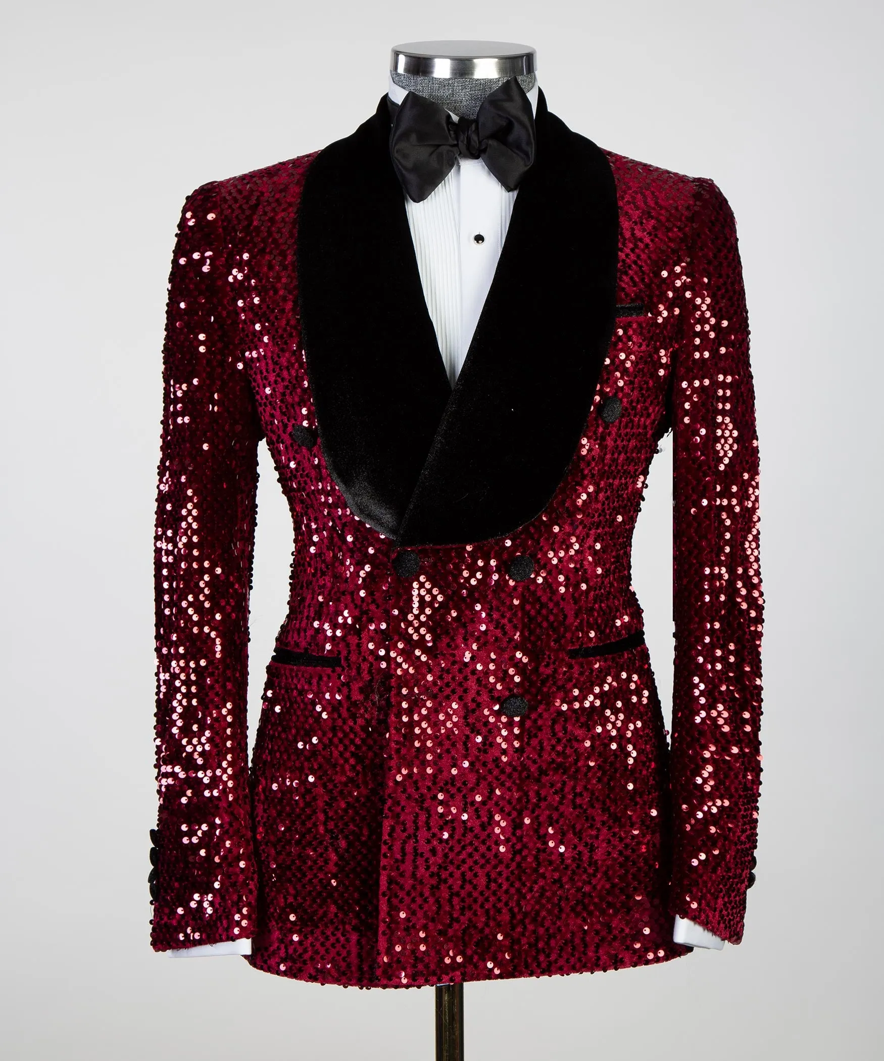 Men's Red Shining Tuxedo