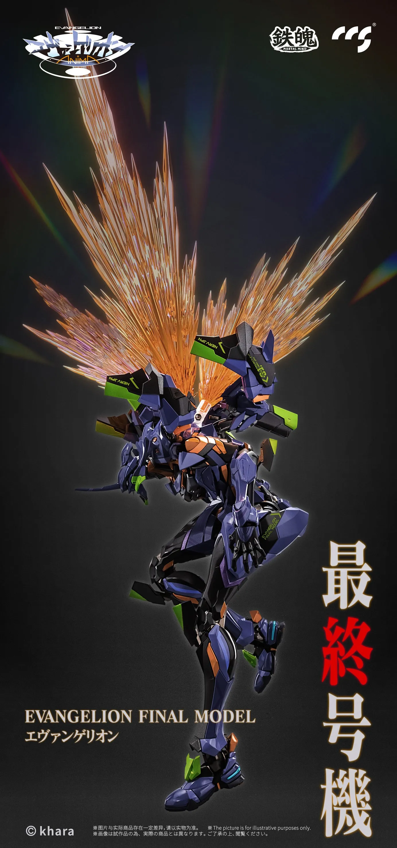 MORTAL MIND Series Evangelion ANIMA Evangelion Final Unit Alloy Movable Figure