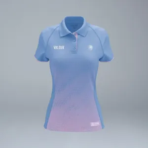 Netball QLD Women's Cornflower/Lilac Polo