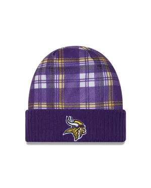 New Era Men's NFL Minnesota Vikings Sideline 24 Statement Cuffed Knit Toque