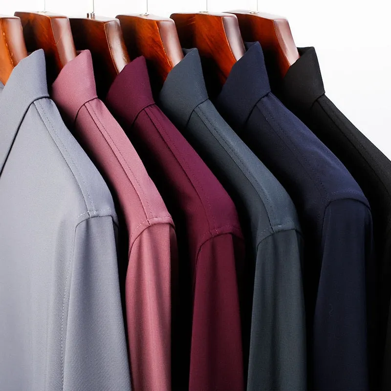 Nsqured "Classic Elegance" Men's Long Sleeve Cotton Polo Shirt