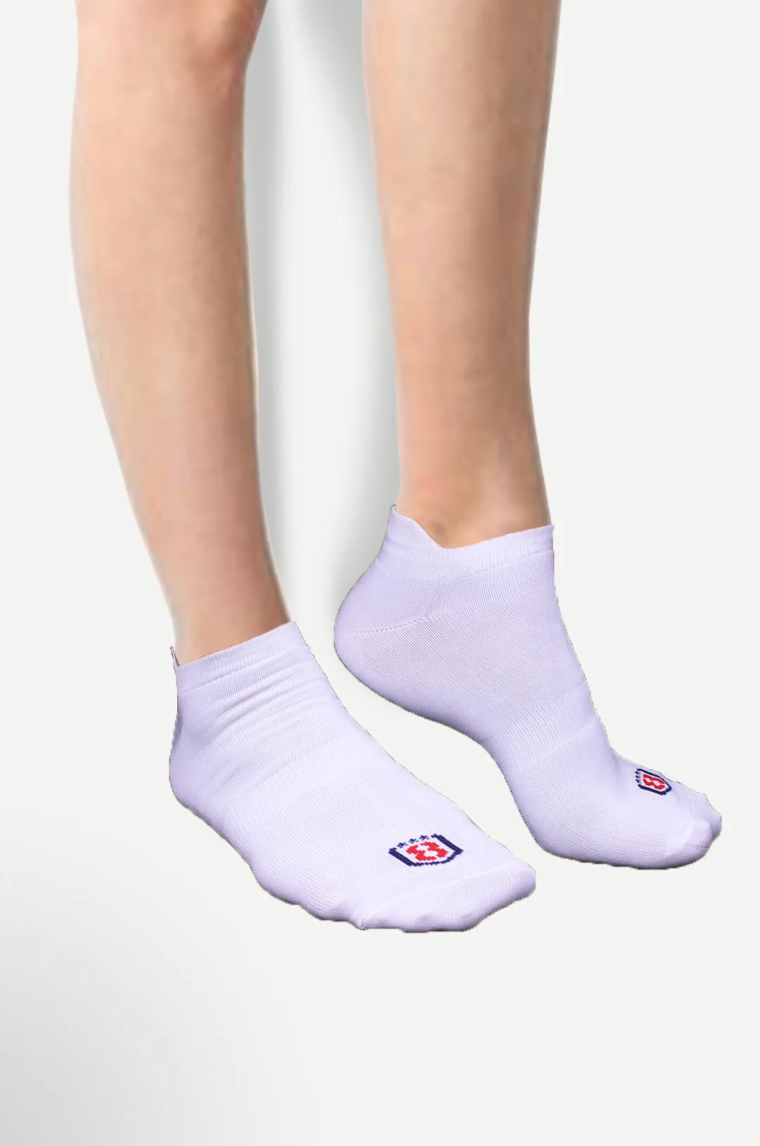 Nylon Low Ankle Socks With Rubber Grip  - Neon