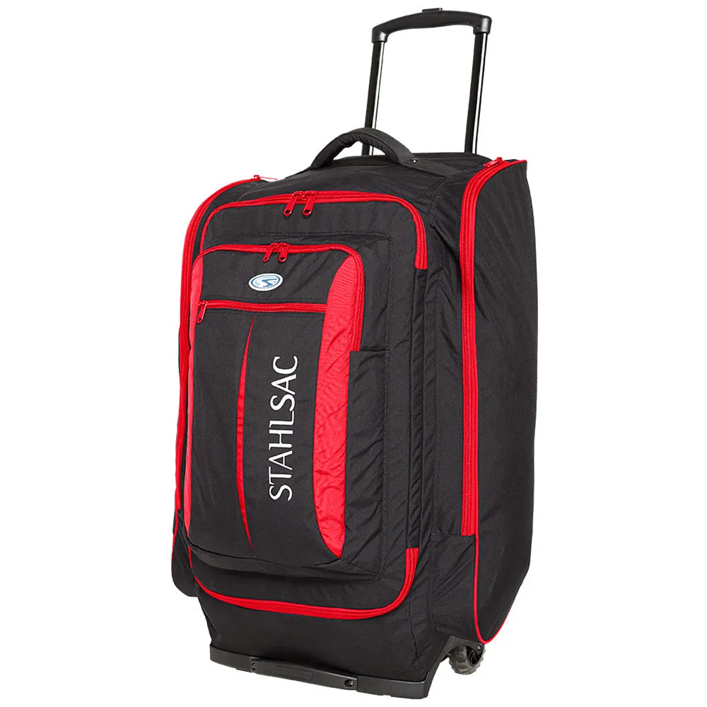 Open Box Stahlsac by Bare Caicos Cargo Pack Roller Duffel (Black/Red)