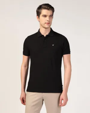 Polo Black Solid T-Shirt - Essen