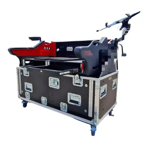 ProX XZF-DIG Q225 D 2x2U For Digico Quantum 225 Flip-Ready Hydraulic Console Easy Retracting Lifting Flight Case with 2U Rack and wheels (Custom Order)