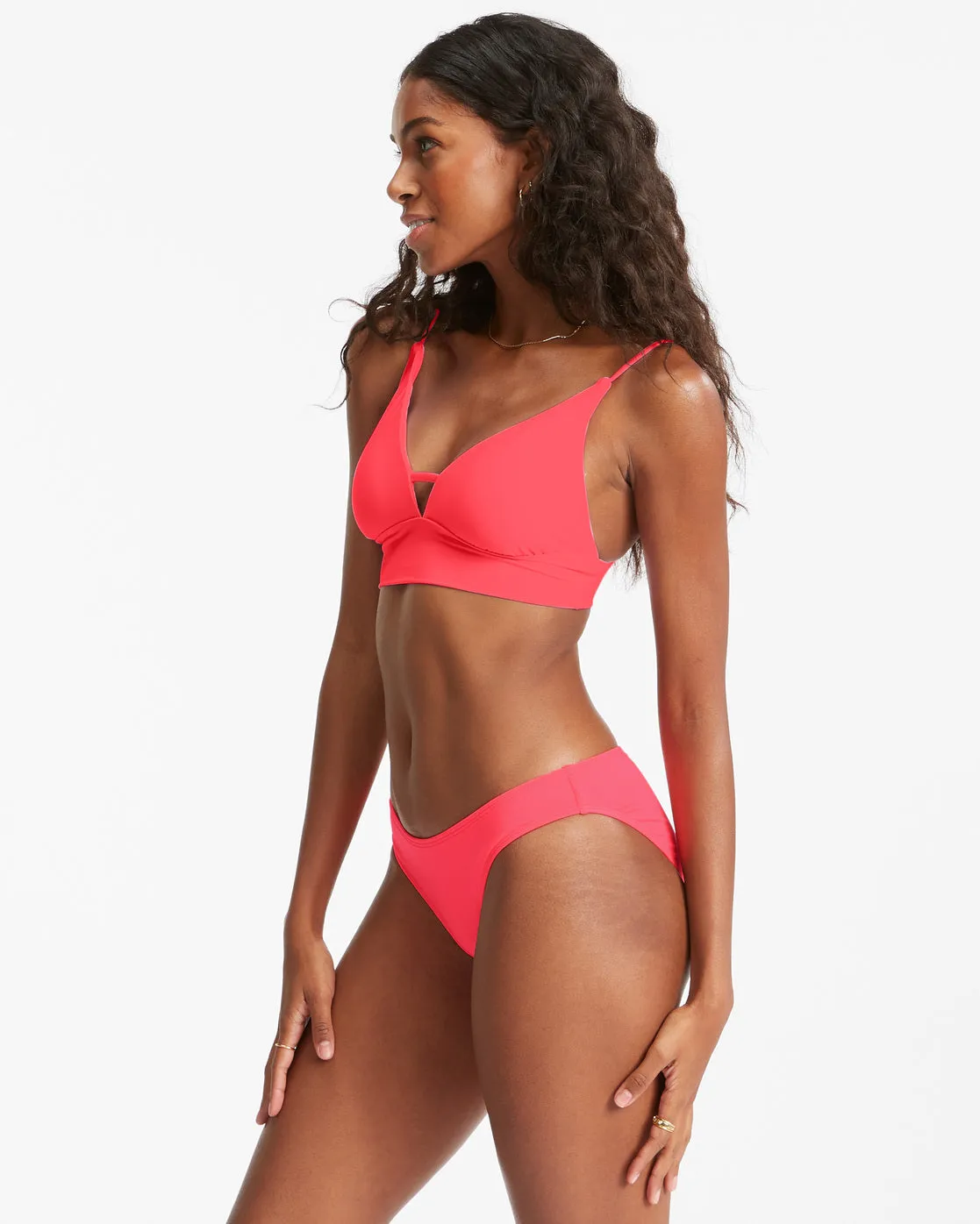 Sol Searcher Lowrider Bikini Bottoms - Coral Dream