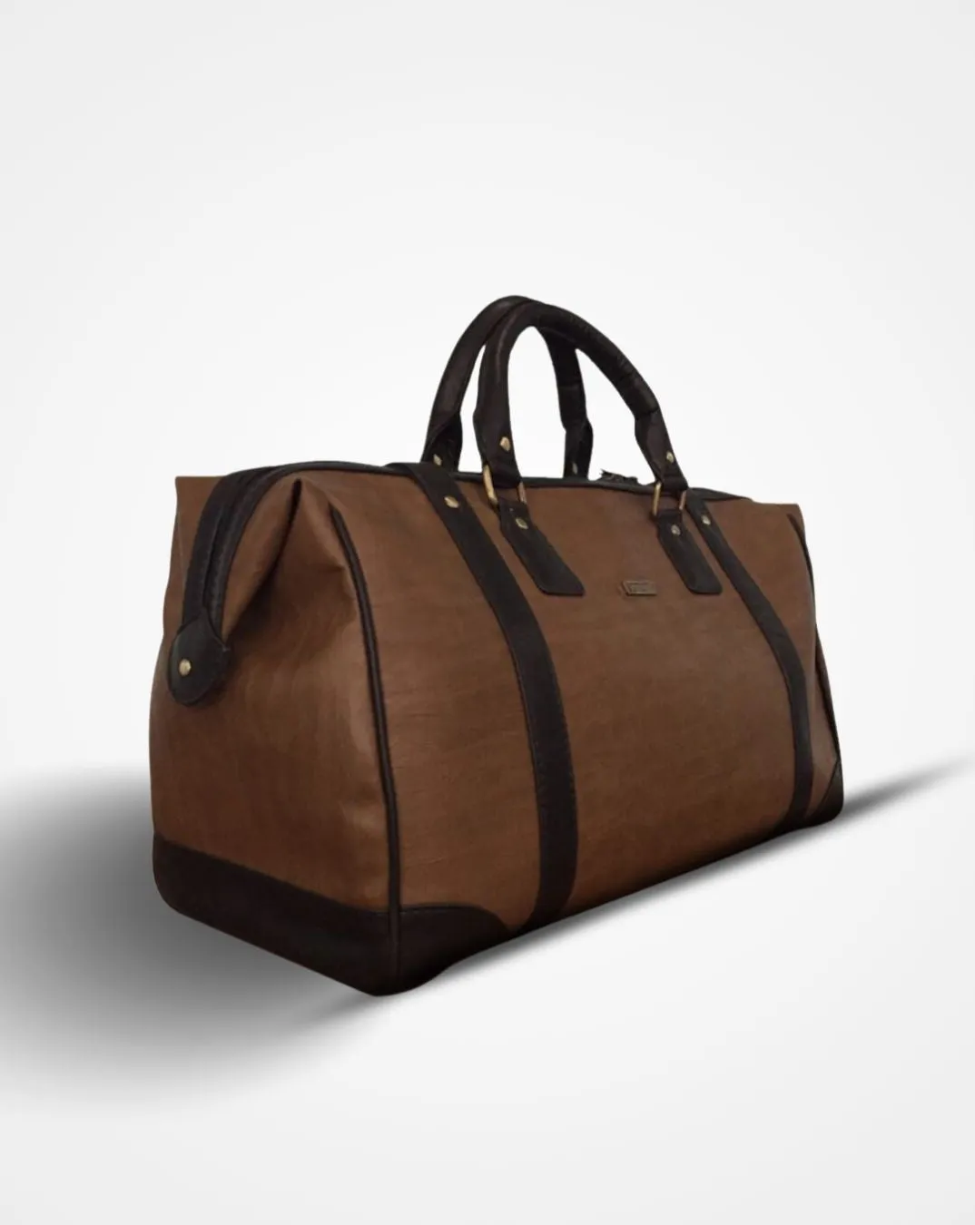 The Black Buckled Brown Duffel / Luggage Bag