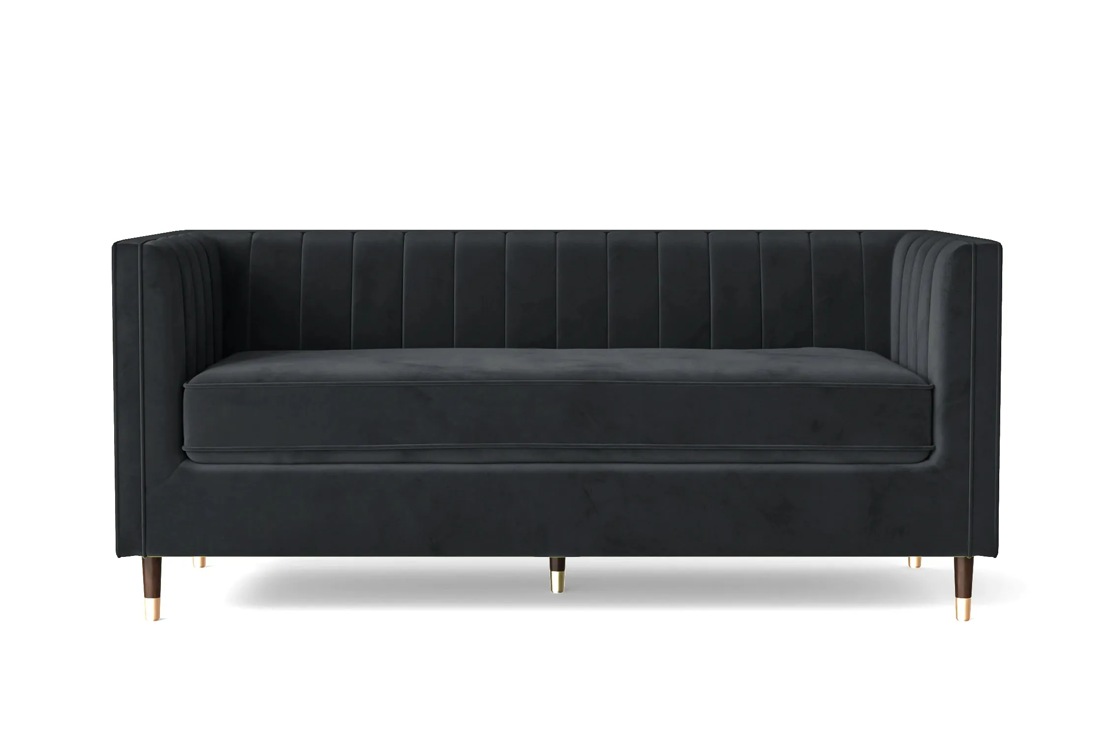 Tivoli 3 Seater Sofa Dark Grey Velvet