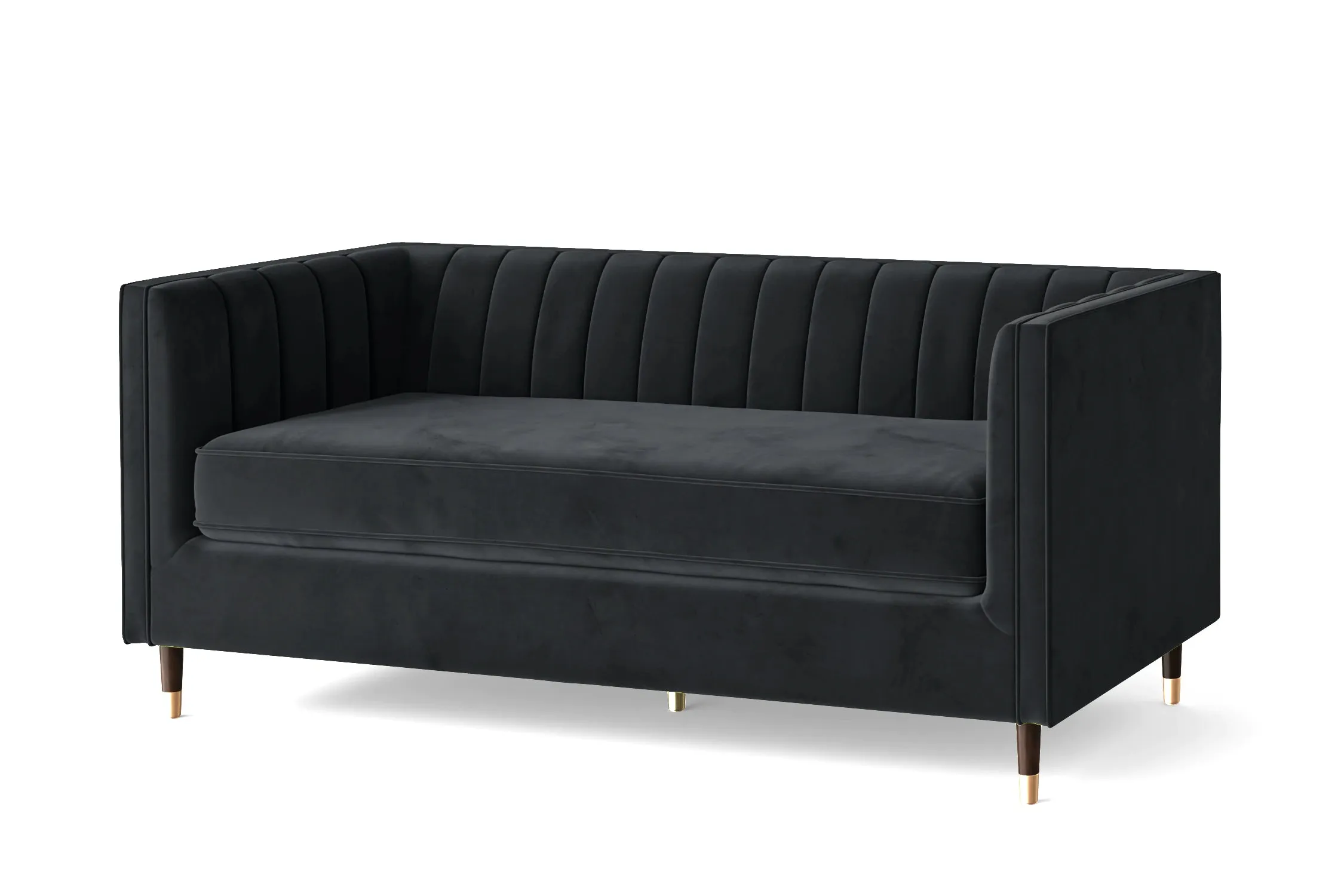 Tivoli 3 Seater Sofa Dark Grey Velvet