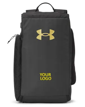 Under Armour Contain Small Convertible Duffel Custom Backpacks, Black