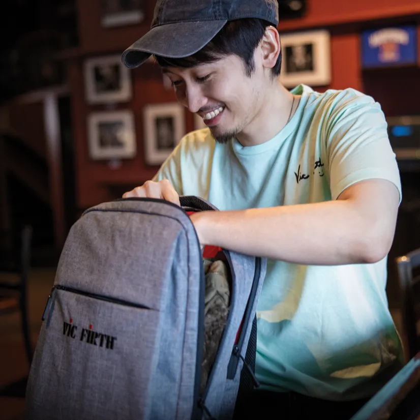 Vic Firth Gray Travel Backpack